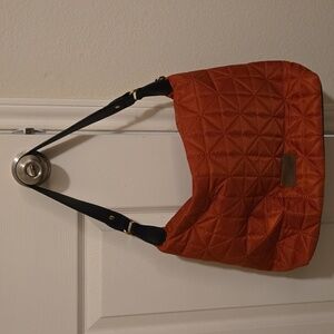 Wranglers Quilted Orange Shoulder Bag